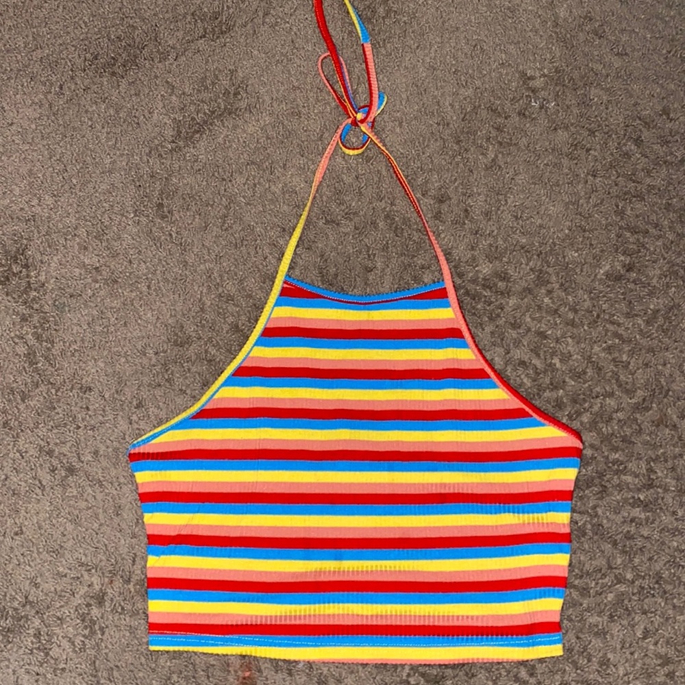 Striped shien tank top